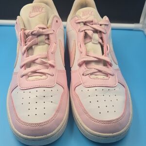 Nike Court Borough Low Recraft or Low 2 sneakers in white and pink